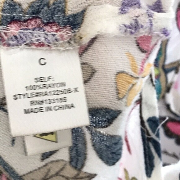 A Beautiful Soul‎ Tie Neck Sleeveless Tunic Top Size C 3X  Loose Fit 100% Rayon - Picture 7 of 8